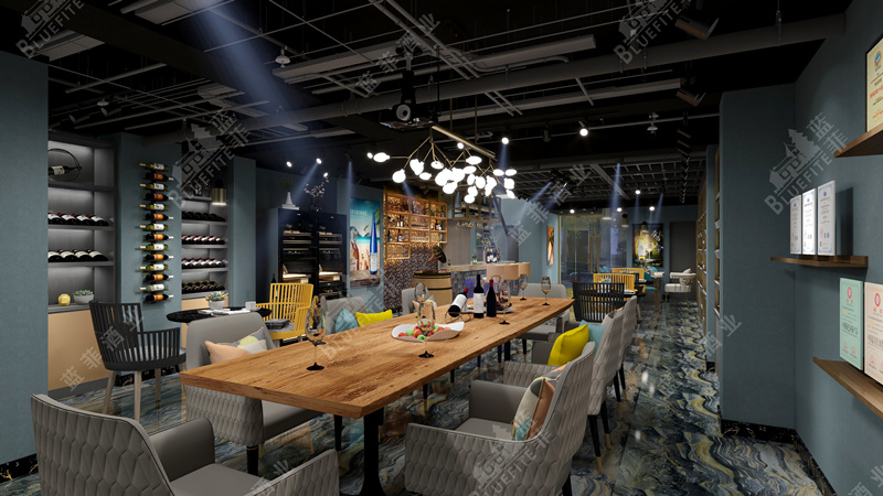 红酒加盟店装修设计图
